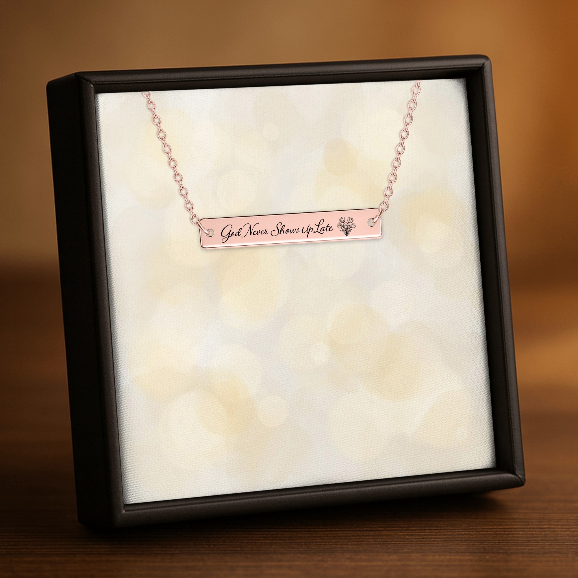 Metal Horizontal Bar Necklace