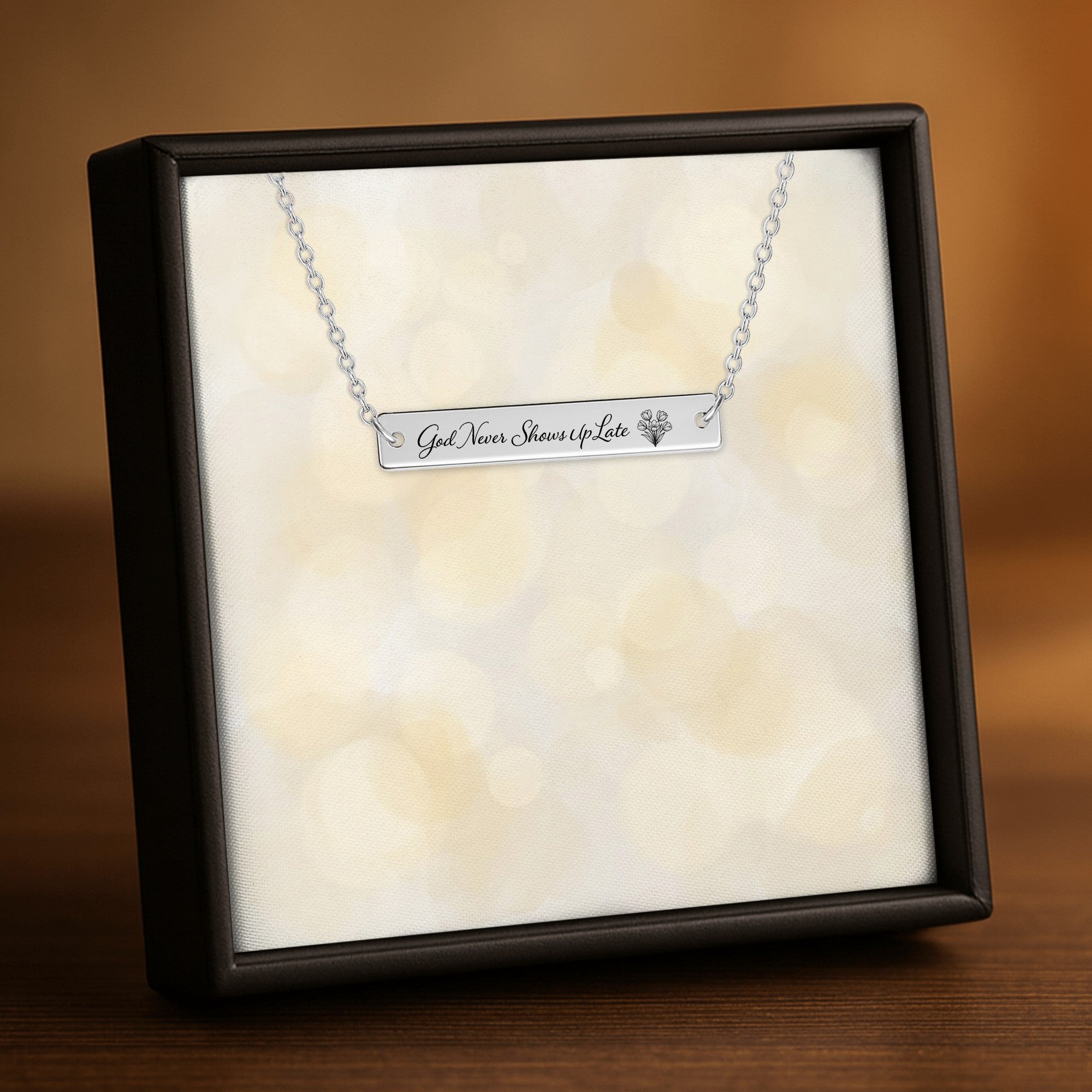 Metal Horizontal Bar Necklace