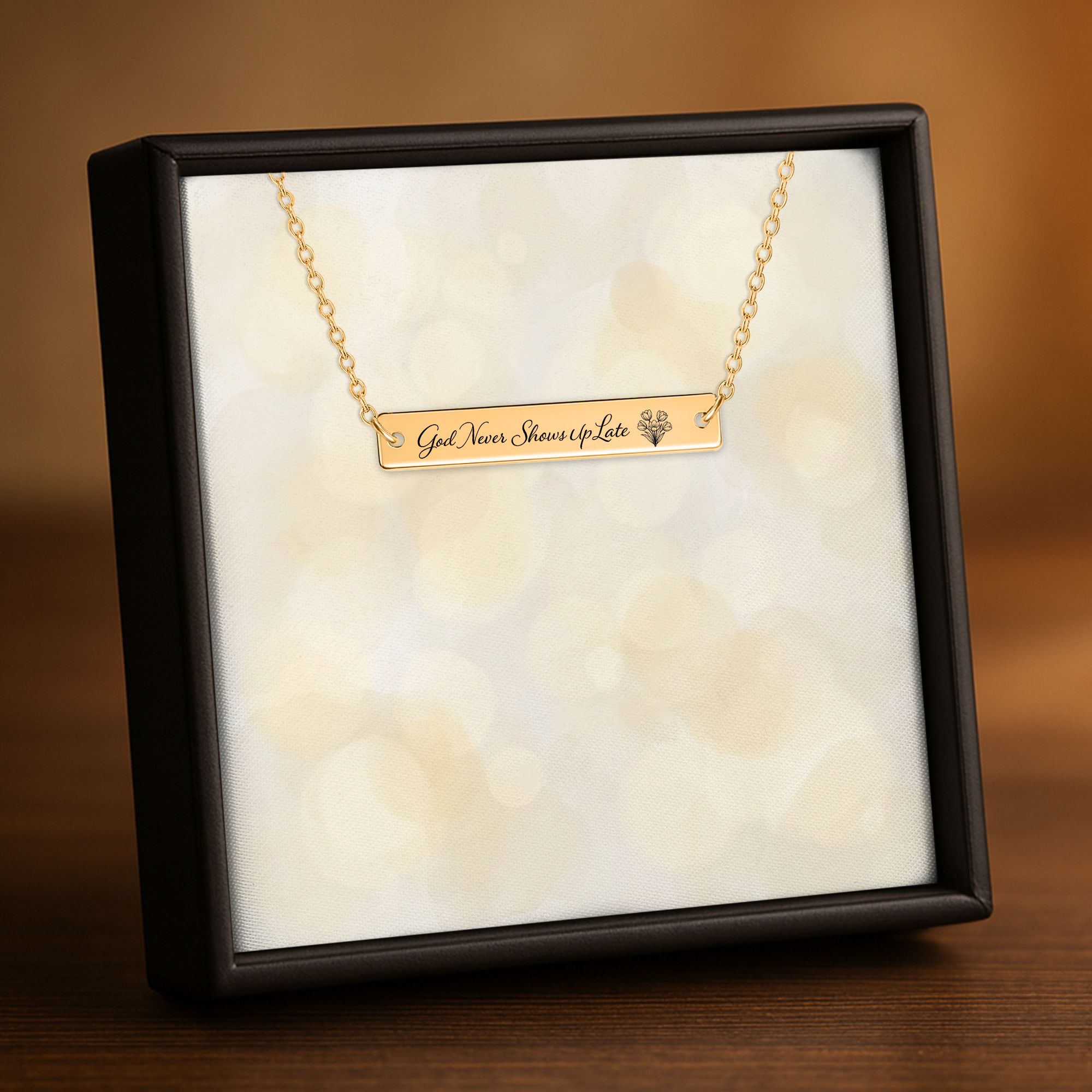 Metal Horizontal Bar Necklace